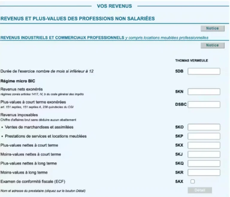 faire ta déclaration d’impôt sur le revenu en tant qu’auto-entrepreneur